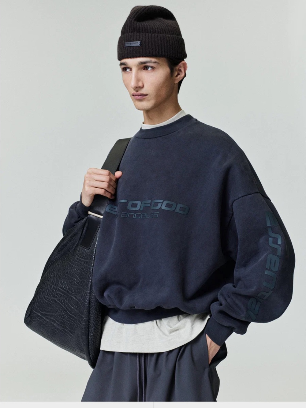 FEAR OF GOD - LOS ANGELES HEAVY FLEECE CROPPED SWEATSHIRT - BRAND NEW